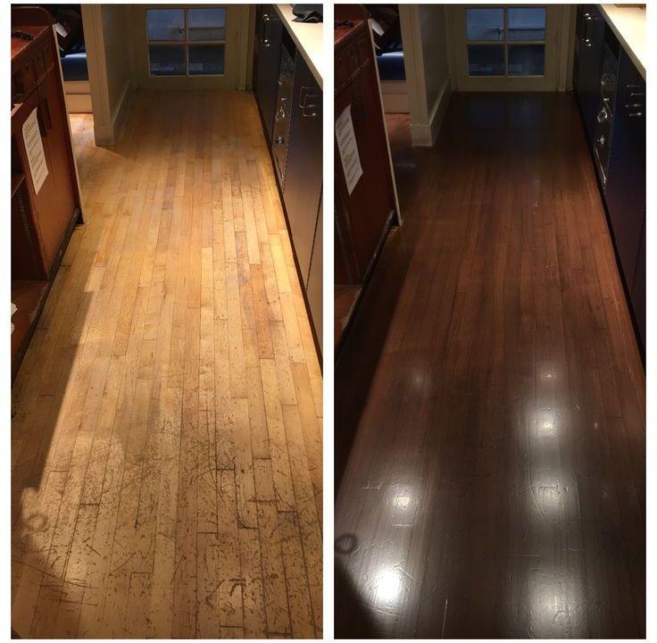 Ремонт и восстановление паркета - фото до и после